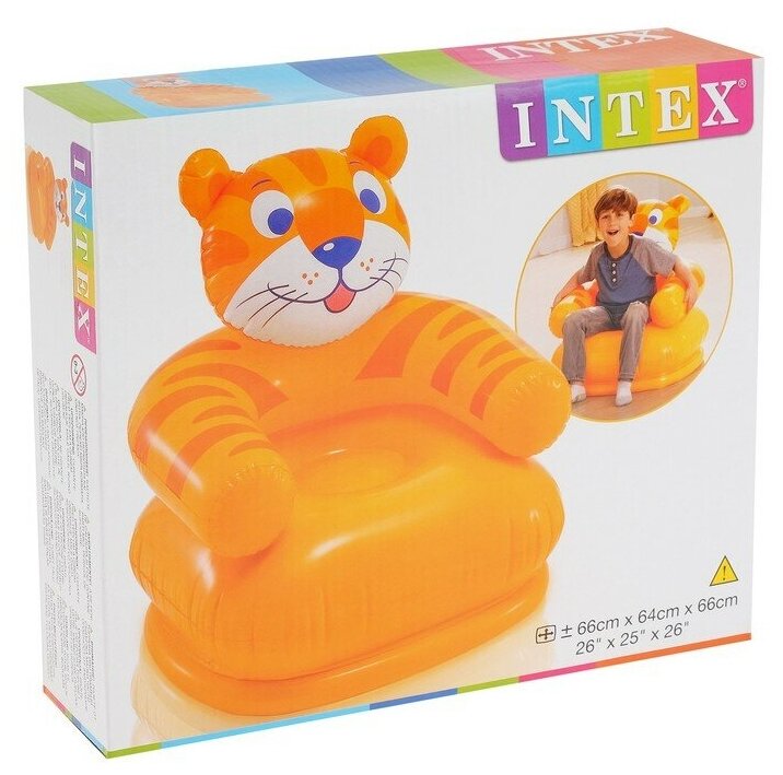 Надувное кресло Intex Happy Animal 68556 в ассортименте - фотография № 3
