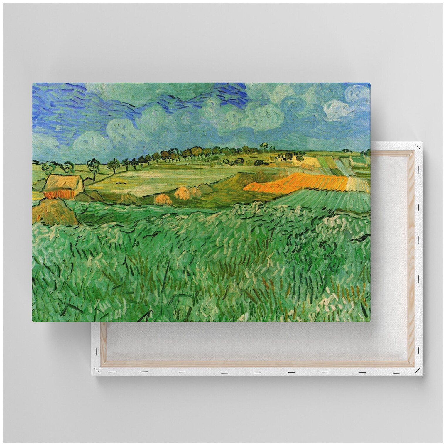 Картина на холсте с подрамником / Van Gogh / Ван Гог - Равнина близ Овера
