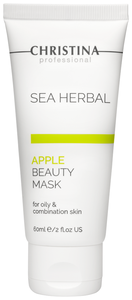 Маска яблочная для жирной и комбинированной кожи Sea Herbal Beauty Mask Green Apple 60 мл