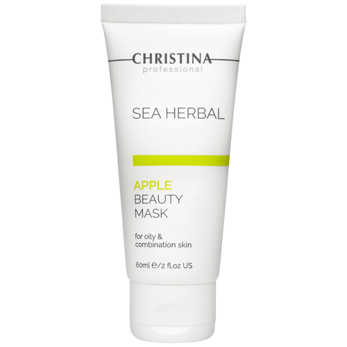 Christina Sea Herbal маска красоты Яблоко, 60 мл christina sea herbal маска красоты азулен 100 г 60 мл