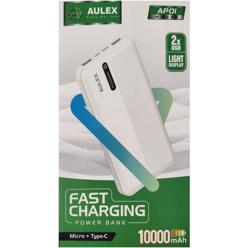 Внешний аккумулятор Power bank AULEX AP01 10000 mAh с функцией быстрой зарядки 89900₽