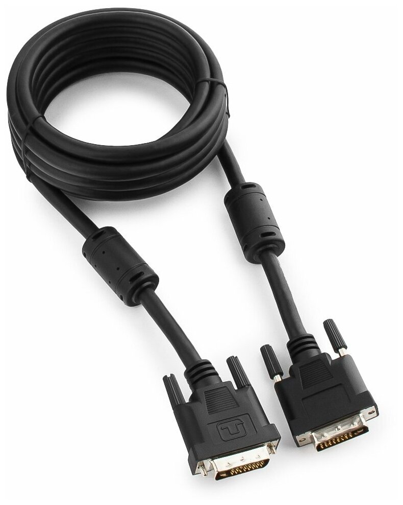 Кабель DVI-D single link Cablexpert CC-DVI-BK-10, 19M/19M, 3.0 м, черный, экран, ферритовые кольца