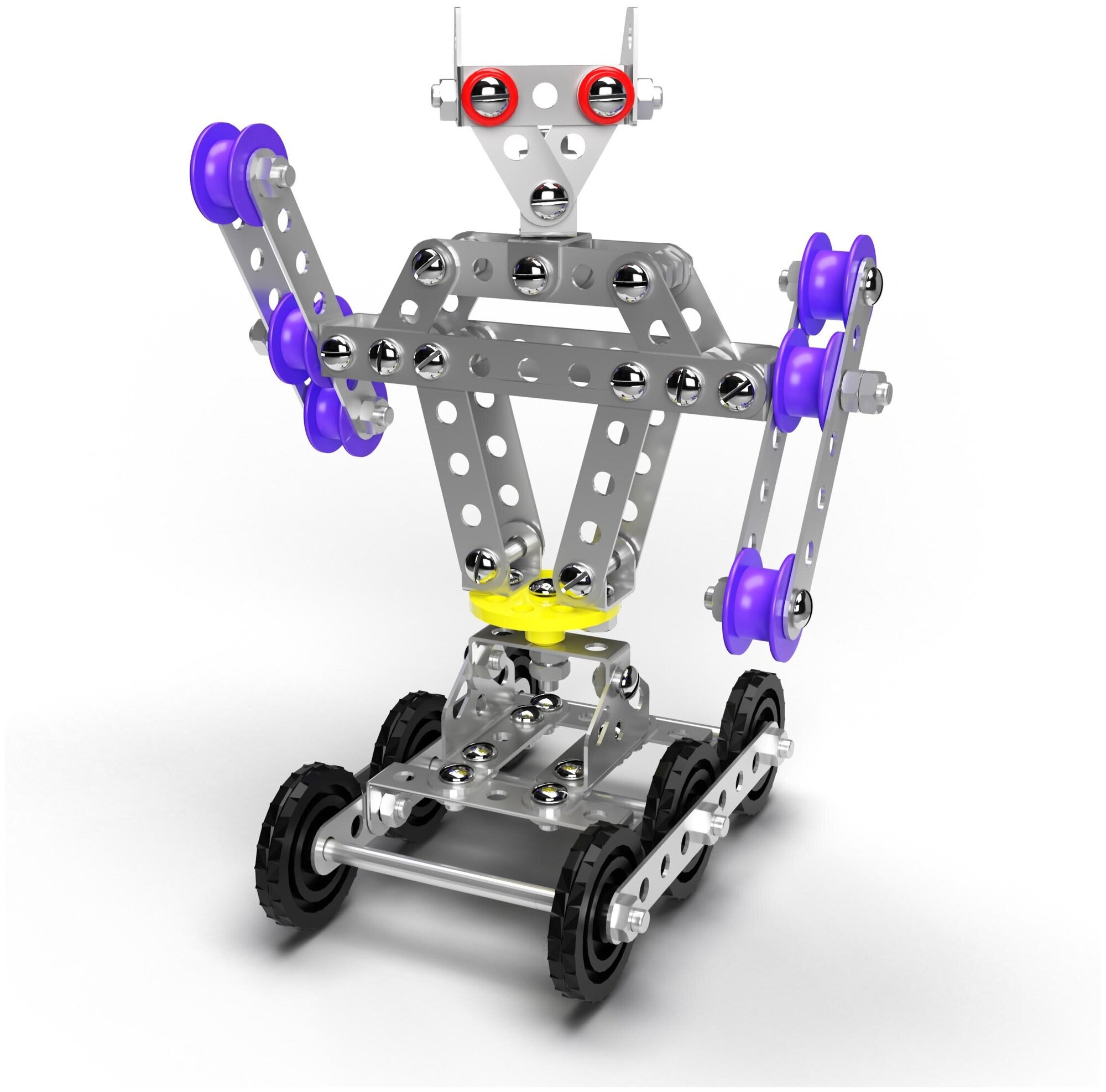 Конструктор металлический с подвижными деталями «Робот Р2» 175 элементов