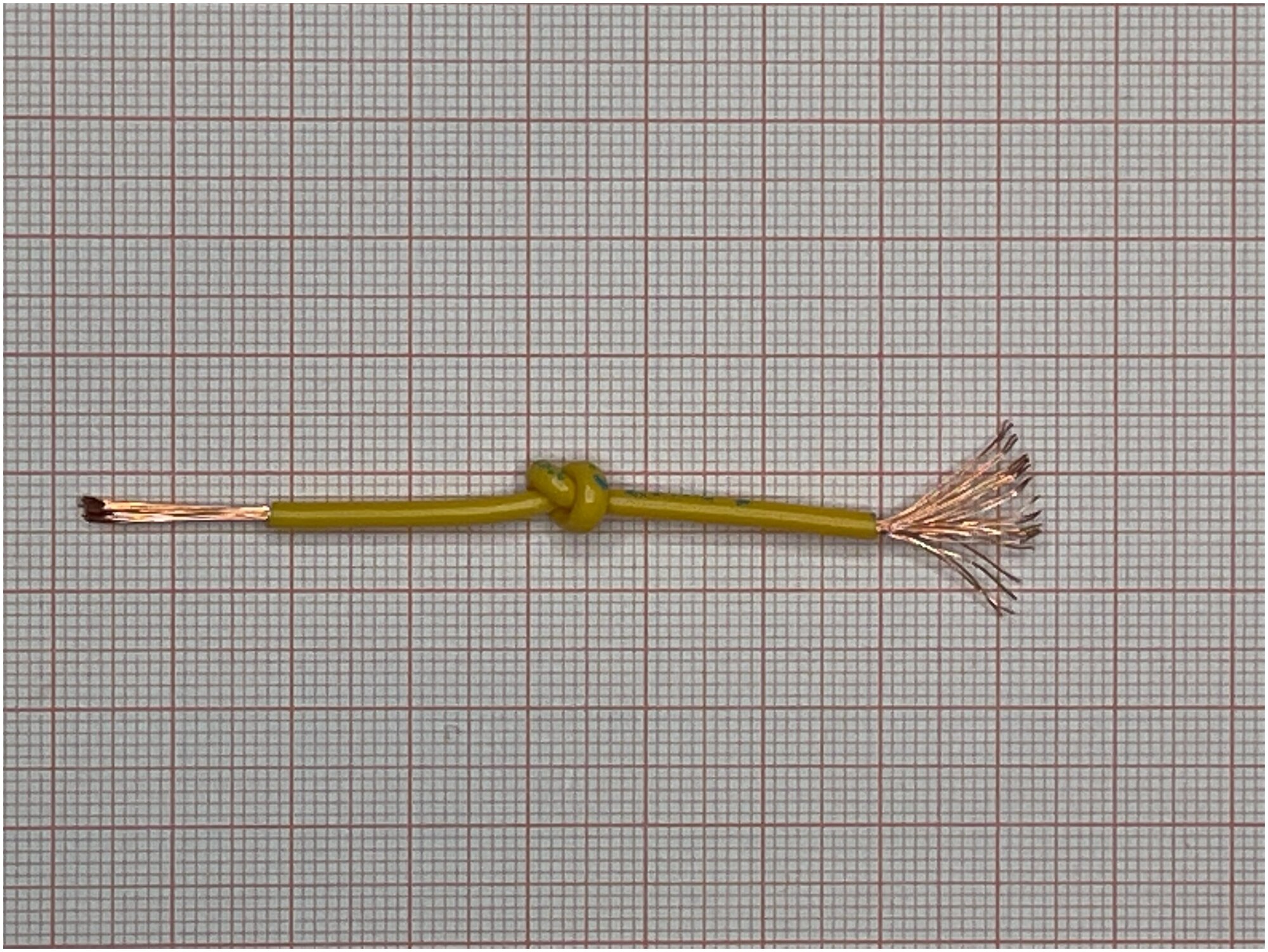 Провод ПуГВ 0,75 мм желтый - 1 м.