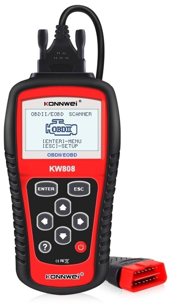 Автомобильный сканер OBDll / EOBD Konnwei kw808