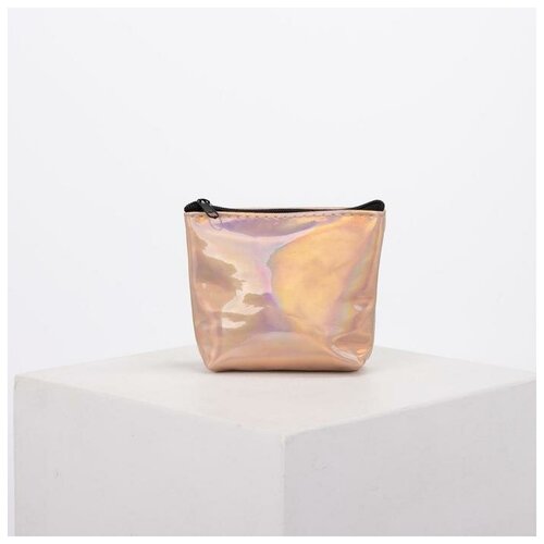 фото Кошелёк на молнии, цвет серебристый хорошее настроение