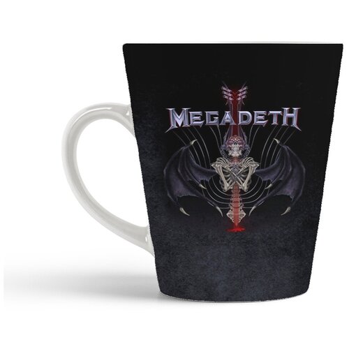 фото Кружка-латте coolpodarok megadeth логотип череп3