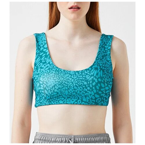 Бюстгальтер KOTON WOMEN, 1YAK32299NK, цвет: TURQUOISE DESIGN, размер: XS