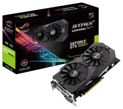 Видеокарта Asus GeForce GTX 1050 Ti ROG STRIX-GTX1050TI-4G-GAMING