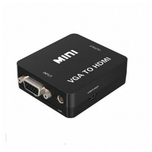 переходник конвертер hdmi to vga hdmi на vga белый Конвертер VGA to HDMI