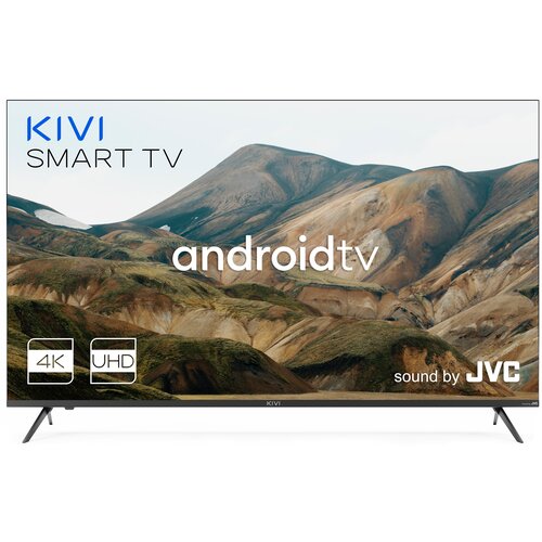 55 Телевизор KIVI 55U740LB 2021 HVA RU, черный телевизор kivi 32h740lb hd android smart tv динамики с поддержкой dolby audio и калибровкой от jvc