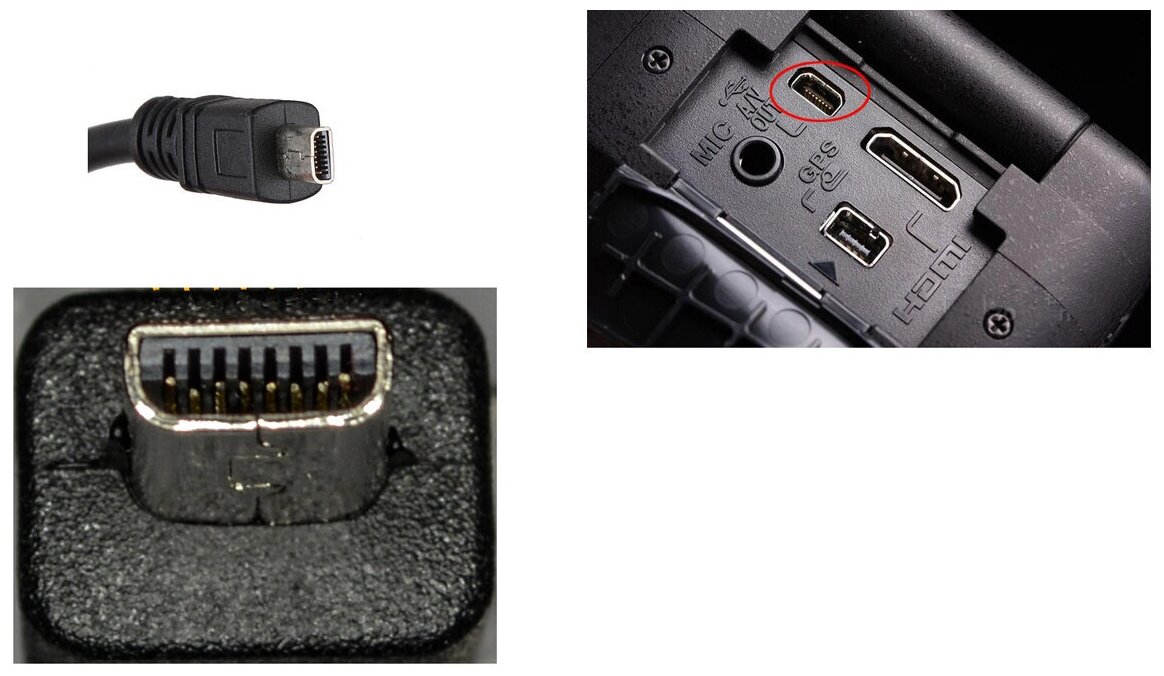 USB кабель для фотоаппарата универсальный - 8pin/ Caution76786