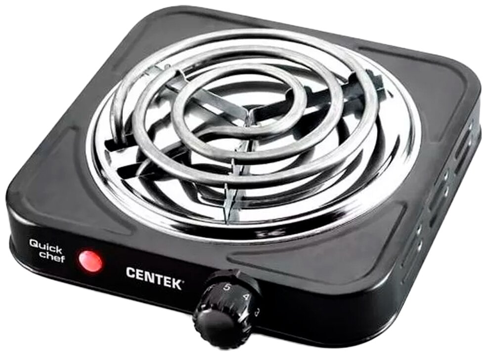 Плита электрическая CENTEK CT-1508 (Black) 1конфорка ТЭН 140мм, 1000Вт, индикатор работы - фотография № 2