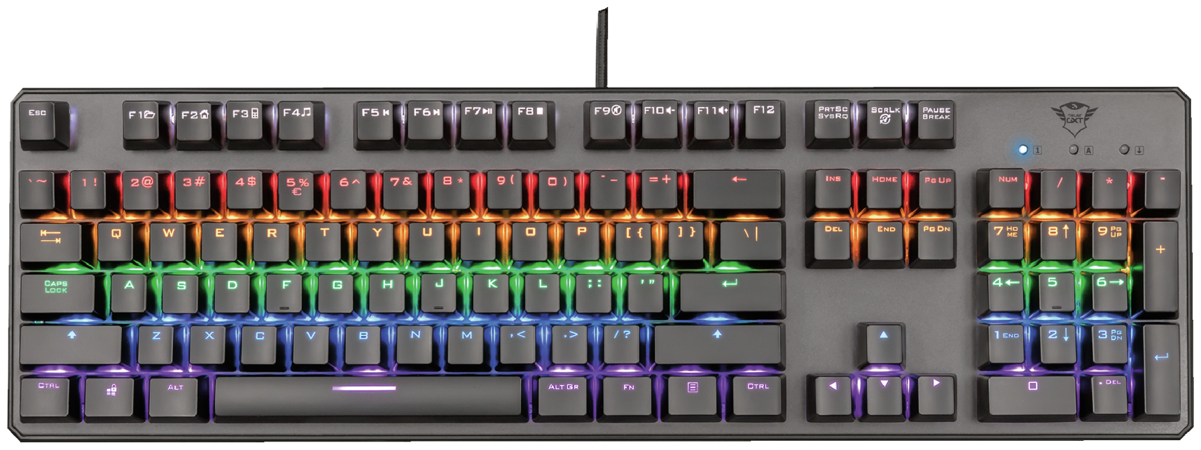 Клавиатура Trust GXT 865 Asta mechanical keyboard игровая механическая для PC (22630)