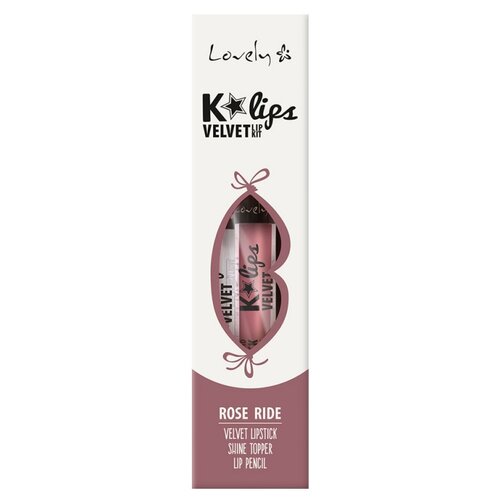 Набор для губ LOVELY K LIPS VELVET тон pink kiss