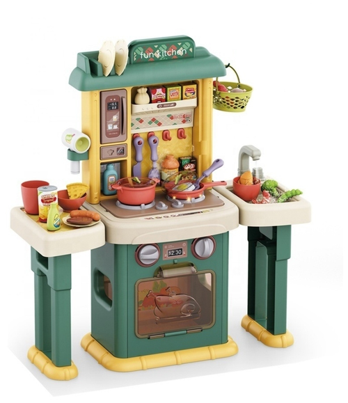 Детская интерактивная кухня/ Kitchen Washstand/ 70 см/ вода, пар, со звуком и светом / BL-107B