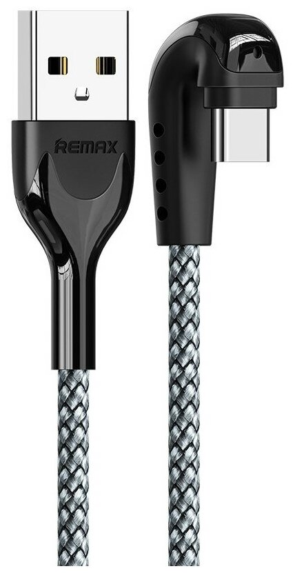 Кабель USB REMAX RC-097a HEYMANBA Gaming USB - Type-C, 3A, 1 м, серебристый