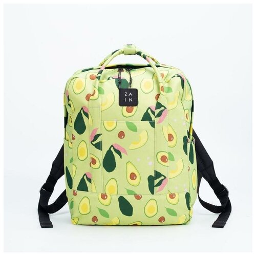 Купить Рюкзак-сумка, отдел на молнии, наружный карман, цвет зелёный, «Авокадо», нет бренда, зеленый, female