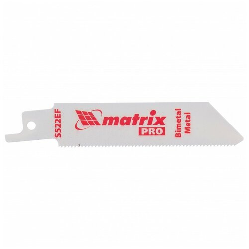 MATRIX Полотна по металлу для сабельной пилы S522EF 75/1.4 мм, Bimetal, 2 шт, Pro Matrix