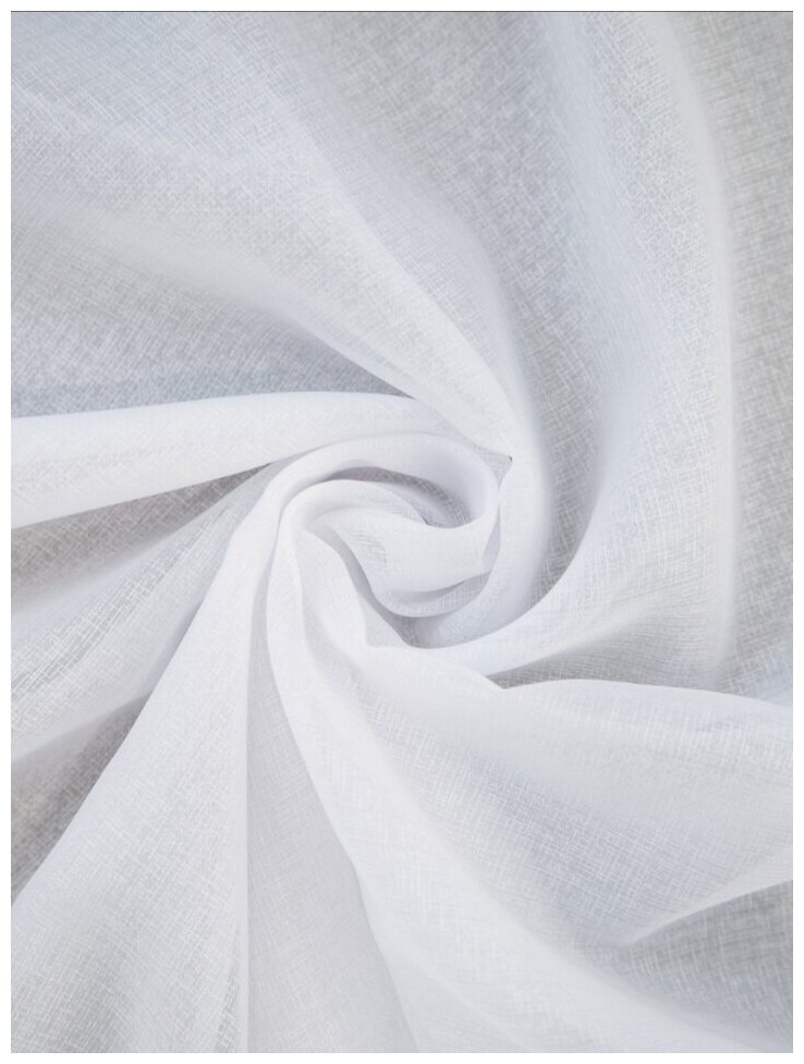 Тюль Кристалон "Премиум", белый, размер 400*240см-1 штора - фотография № 3