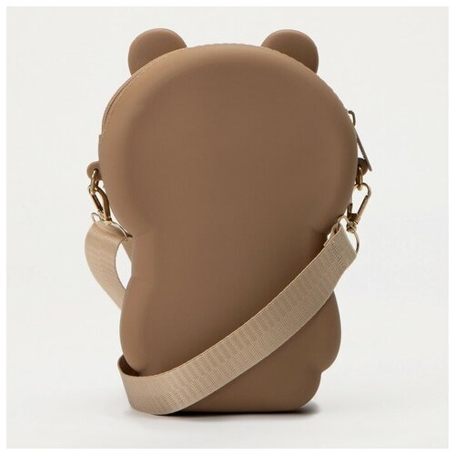 фото Сумка, отдел на молнии, цвет бежевый/красный нет бренда