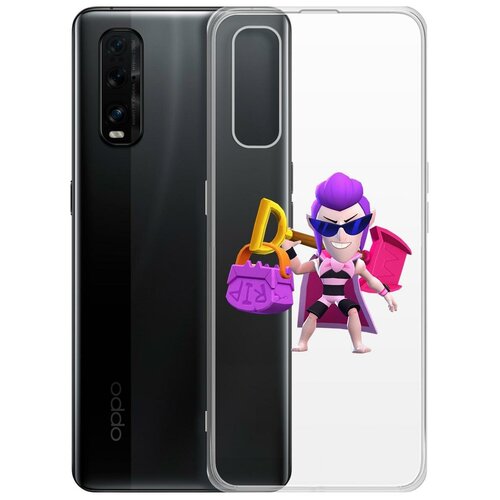 Чехол-накладка Clear Case Brawl Stars-Пляжный Мортис для OPPO Find X2 чехол накладка clear case brawl stars вирус 8 бит для oppo reno4 pro 5g