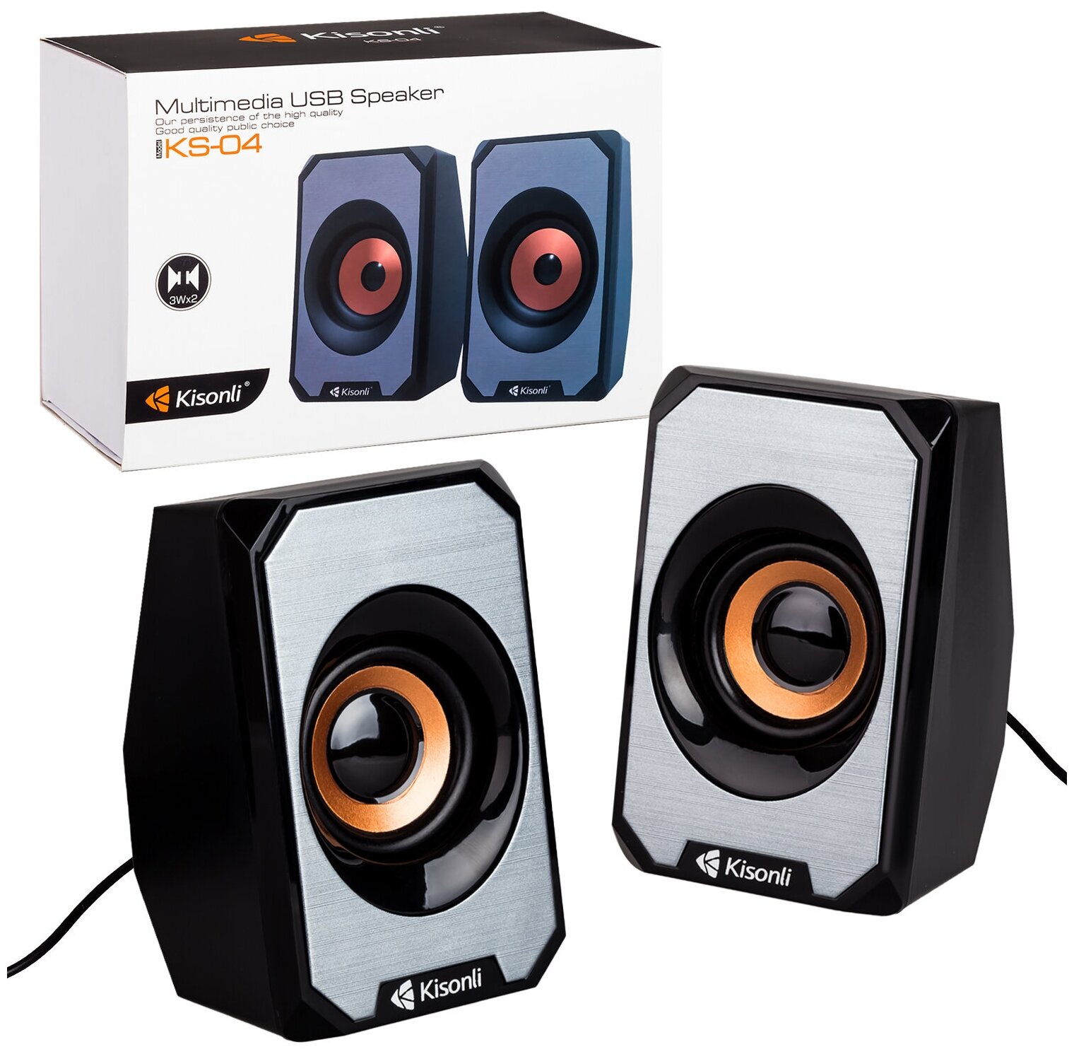 Купить Колонки для компьютера Kisonli KS-04 - цена: 1150 ...