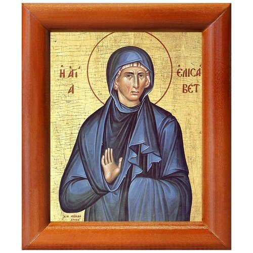 Праведная Елисавета, мать Иоанна Крестителя, икона в рамке 8*9,5 см праведная елисавета мать иоанна крестителя икона на доске 13 16 5 см