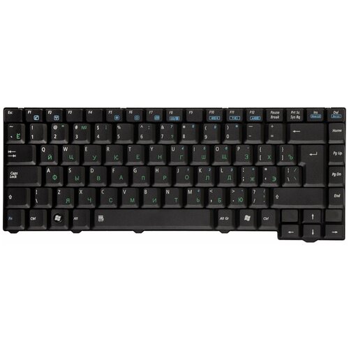 Клавиатура для ноутбука Asus F3 PRO31 X52 Series 24pin Г-образный Enter Черная без рамки PN 04GNI11KRU40 690₽