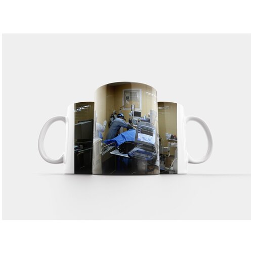 фото Кружка "медицина, кардиостимулятор, хирургия 320 мл. белая" lotsprints