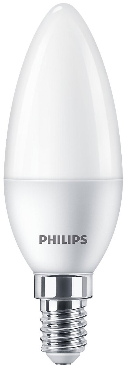 Светодиодная лампа Philips E14 4000K (дневной) 6 Вт (48 Вт) - фото №1