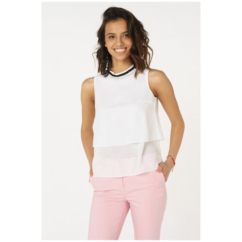 Блузка-топ с тесьмой из бисера Audrey Right 180889-8820 Красный 46