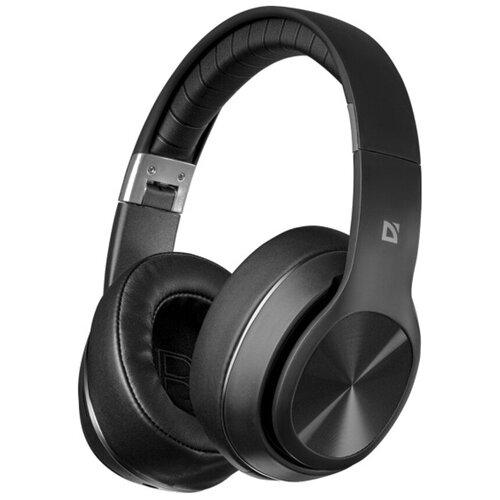 Наушники с микрофоном беспроводные Defender FreeMotion B540 Bluetooth складные MicroSD FM разъем Micro-USB черный 390200₽