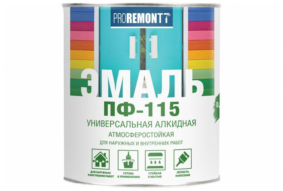 Эмаль ПФ-115 Proremontt 0,9 кг, RAL 3005 винно-красный - фотография № 2