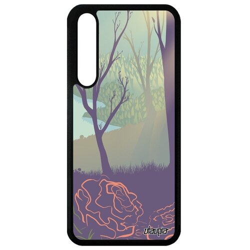 фото Ударопрочный чехол на смартфон // huawei p20 pro // "лесные розы" свет стиль, utaupia, цветной
