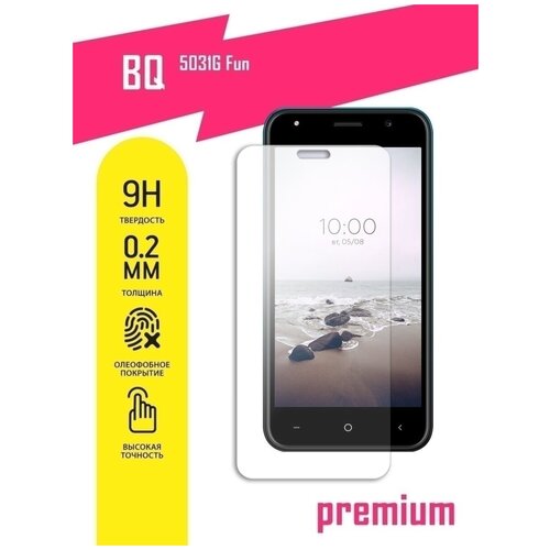 Защитное стекло для BQ 5031G FUN, БиКью 5031Г Фан на экран, гибридное (гибкое стекло), AKSPro
