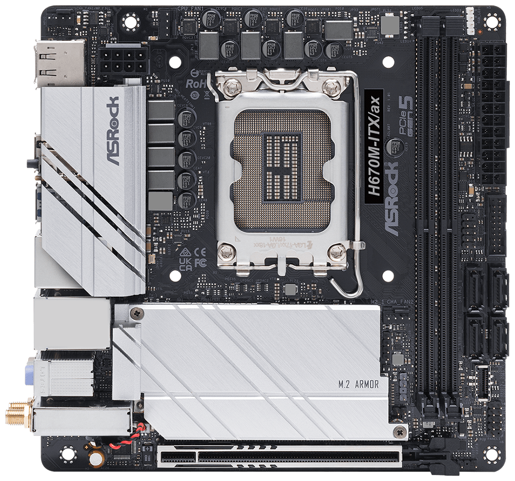 Материнская плата ASRock H670M-ITX/ax