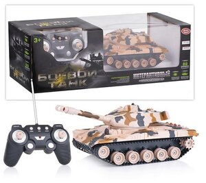 Танк Play Smart Боевой танк р/у, на аккумуляторах, з/у, в коробке (9807)