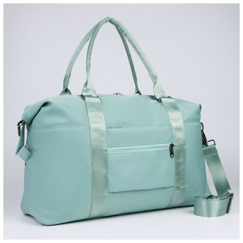 фото Сумка спортивная на молнии, 4 наружных кармана, цвет мятный nazamok