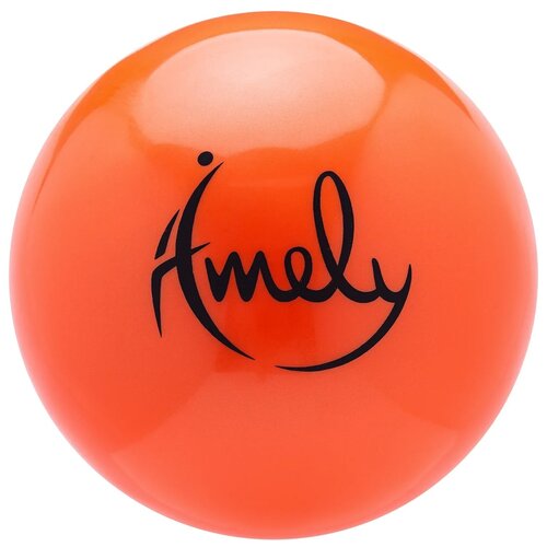 фото Мяч для художественной гимнастики amely agb-201 19 см оранжевый