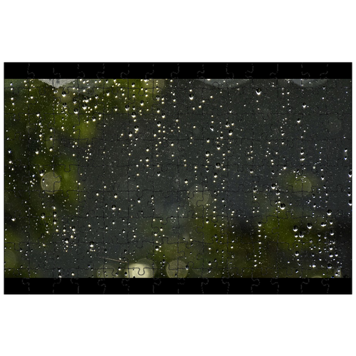 фото Магнитный пазл 27x18см."дождь, капать, капля дождя" на холодильник lotsprints
