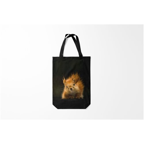 фото Сумка-шоппер / 31х42 см / популярные иллюстрации / животные белочка burnettie