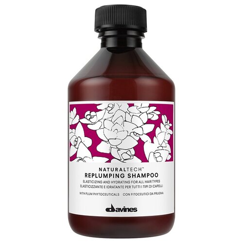 Davines Natural Tech Replumping Shampoo - Давинес Уплотняющий шампунь, 250 мл -