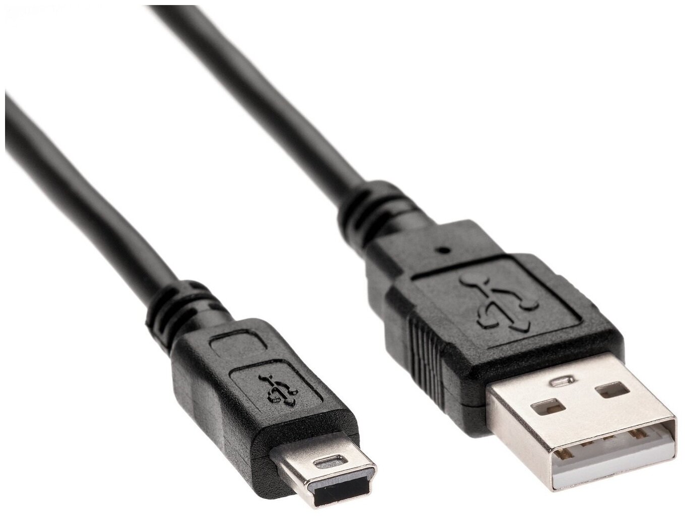 Кабель Cantell USB 2.0 - Mini USB-B для зарядки и передачи данных, 3м, с фильтром, черный