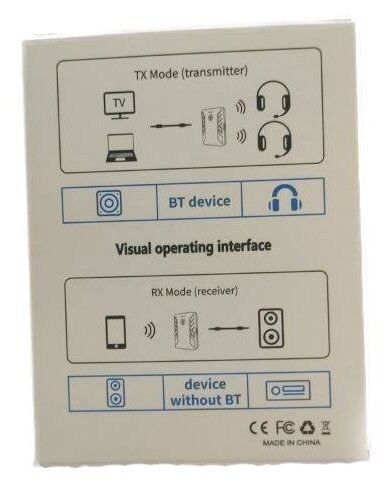 Адаптер bluetooth для двух наушников ТВ AUX 35