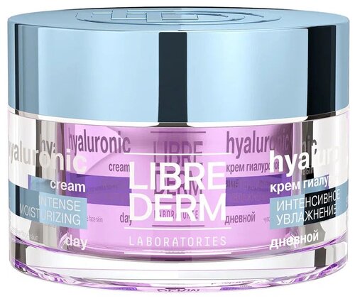 Librederm Hyaluronic Intense Moisturizing Day Cream SPF15 Гиалуроновый дневной крем для лица Интенсивное увлажнение SPF15, 50 мл