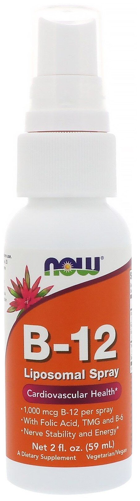 Спрей NOW B-12 Liposomal Spray, 100 г, 59 мл