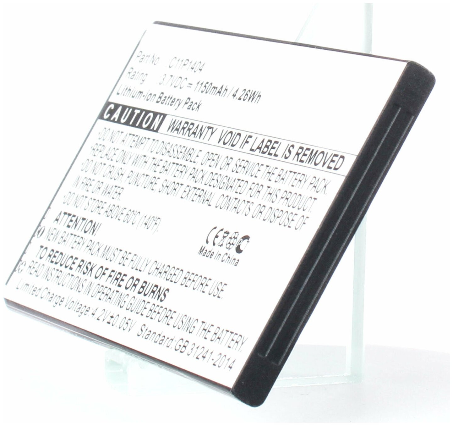 Аккумулятор iBatt iB-U1-M1323 1150mAh для Asus ZenFone 4 A400CG, ZenFone 4 PF400CG,