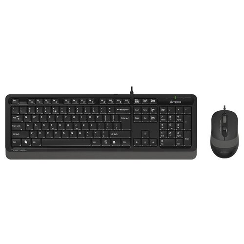 Комплект проводной клавиатура + мышь A4Tech styler F1010 черно-серый F1010 Black/grey .