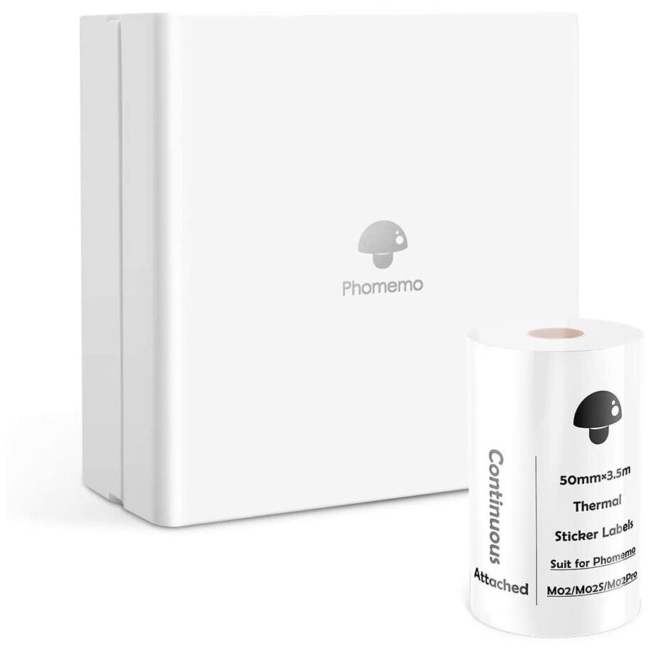 Мини принтер Phomemo M02 White